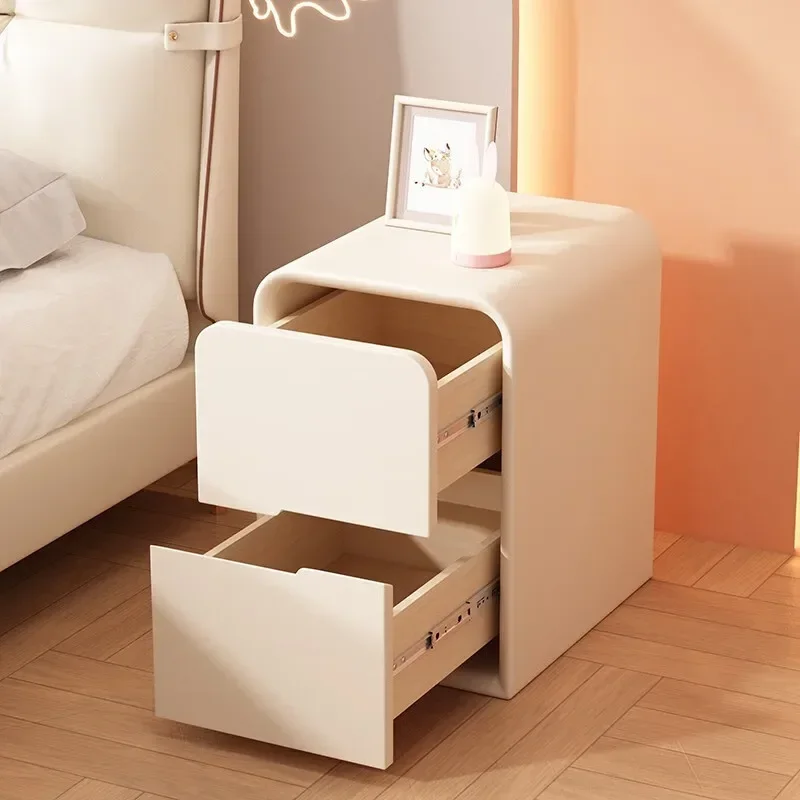 Solid wood children's bedside table ultra-narrow small floor-to-ceiling storage cabinet all solid wood sturdy and durable