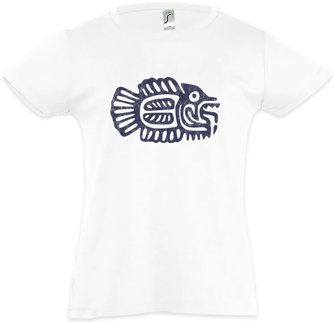 Inca pez símbolo niños niñas camiseta Inka Empire tatuaje tribu de los indios americanos