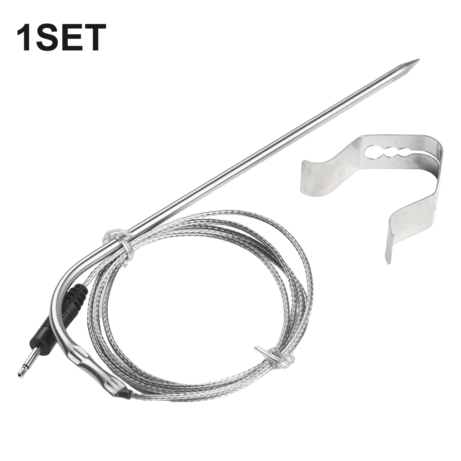 Probe Clip Meat Probe Sensor 1/2 Set Replacement Stainless Steel BBQ Accessories Digital Control For PitBoss New