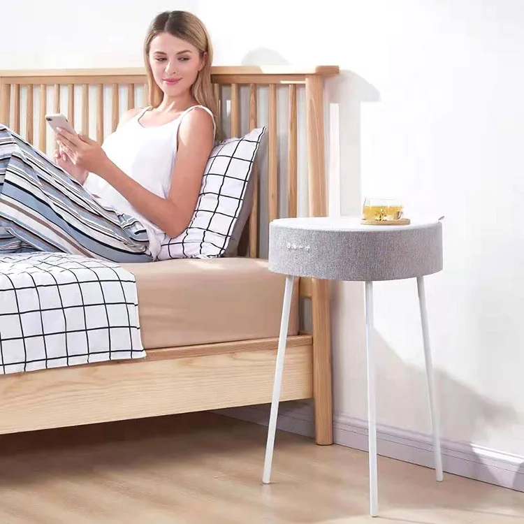 Best Multi-Functional Furniture TWS AUX Tray USB Wireless Charger Smart Blue tooth Speaker Coffee Table Wireless Speaker