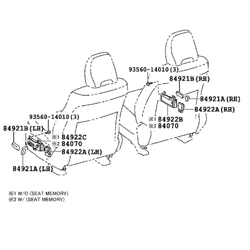 

ABQB-Power Seat Adjustment Switch Power Seat Adjustment Switch For Toyota Camry 84922-06160
