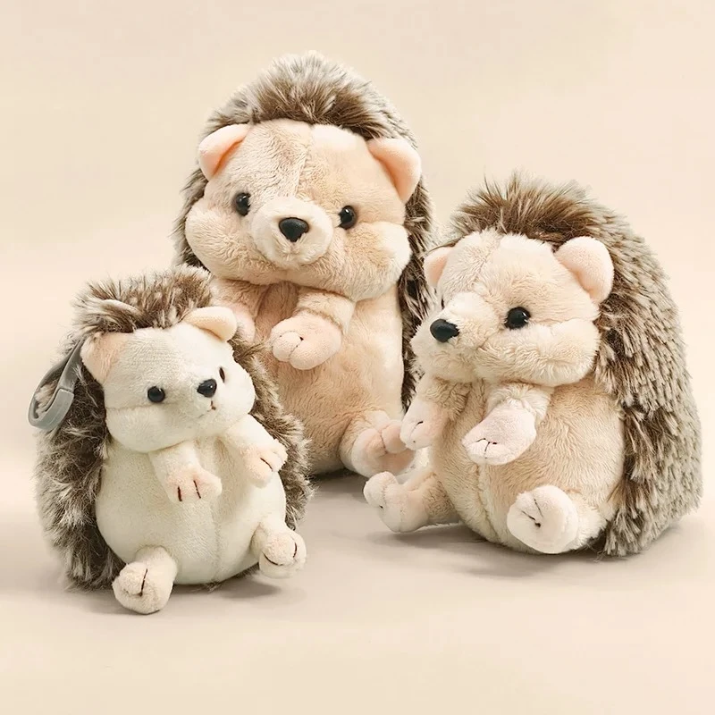 13/17/22cm Simulation Hedgehog Plush Toys 11cm Hedgehog Pendant Keychian Soft Animal Hedgehog Stuffed Toy Kid Birthday Gift