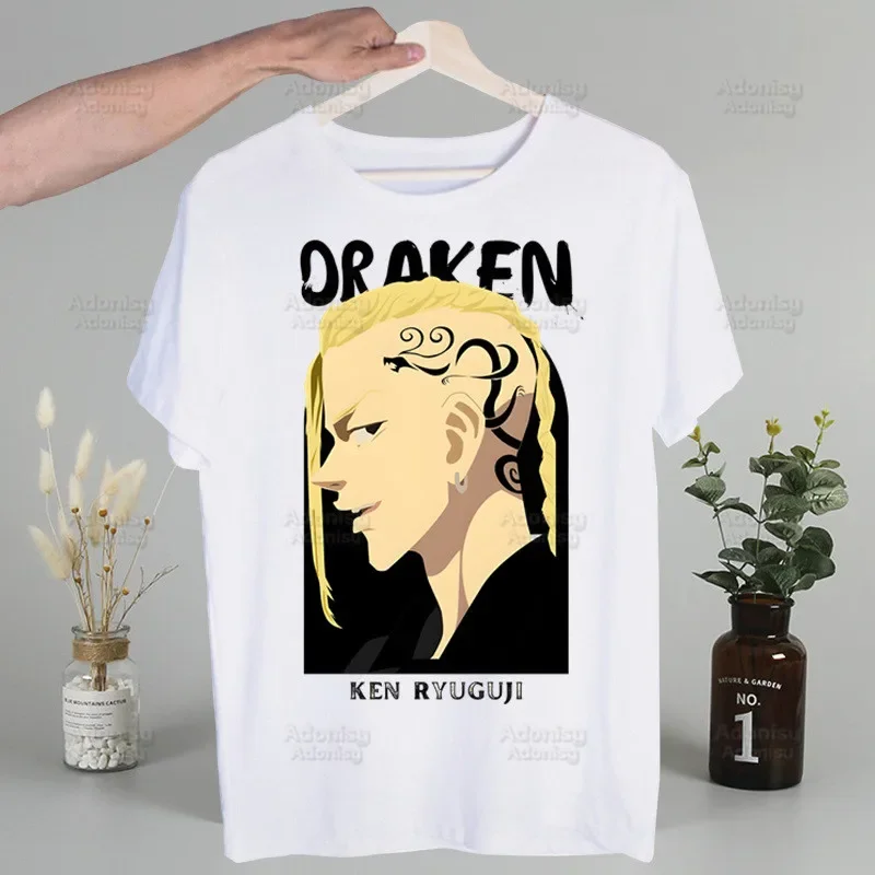 تي شيرت بتصميم رسوم كرتونية من Tokyo ، تي شيرت Manjiro Takemichi ، قمصان أنيمي يابانية ، أكمام قصيرة ، صيف #2