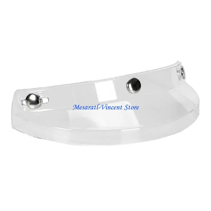 

A70F Universal 3 Snap-Button Visor for Open Face Motorbike Helmet Wind Shield Up