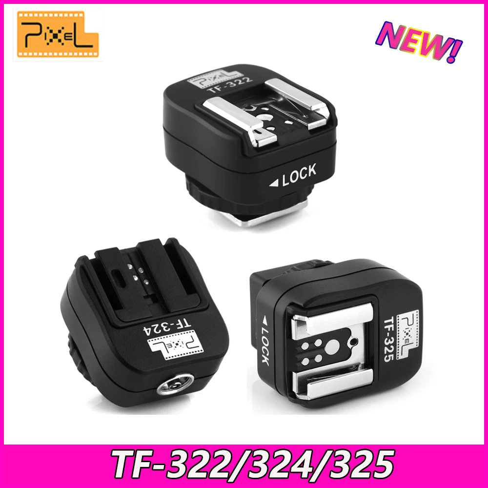 

Pixel TF-322/324/325 TTL Flash Hot Shoe Hotshoe Adapter Converter For Canon sony to Canon/Nikon Camera Controller Cord