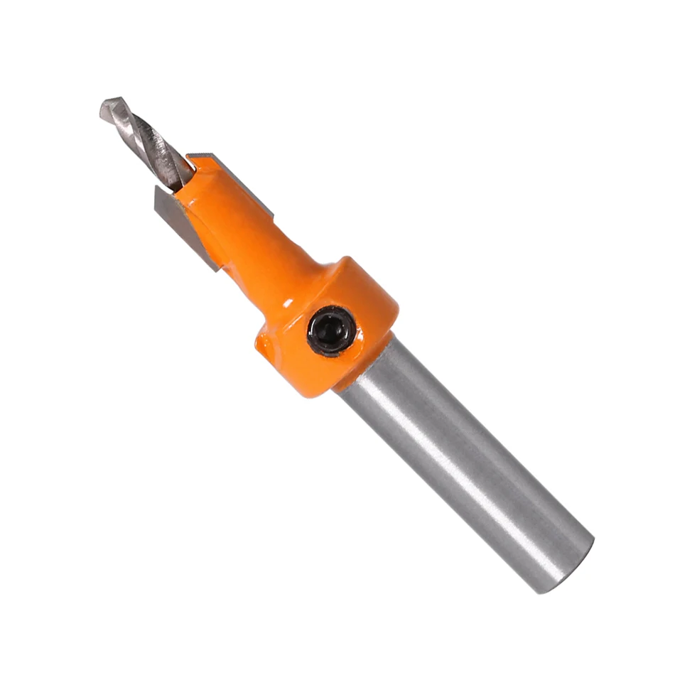 1PC 8mm Shank Drill Bit HSS Woodworking Countersink Router Bit Set Screw Extractor Remon Demolition for Wood Milling Cutter