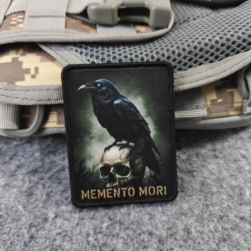 2026 Neues Abzeichen, Raven Morale Badge, für Kleidung, Hüte, Rucksäcke usw., mit Klettverschluss