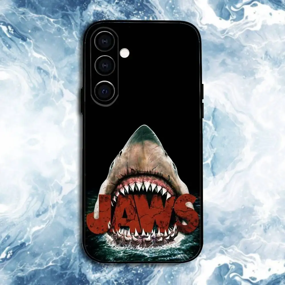 Jaws Film Handyhülle für Samsung Galaxy A73, A72, A71, A70, A53, A52, A51, andere weiche schwarze Hülle