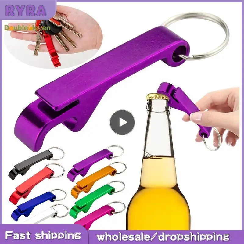 Beer Bottle Opener Keychain Portable Durable Perfect Gift Versatile Stylish Keychain Beer Opener Wedding Party Favor Gifts