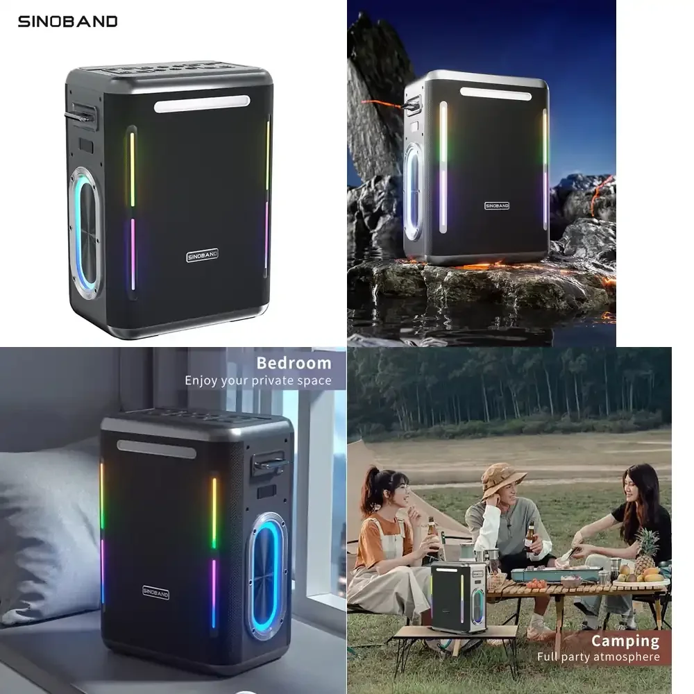 

Портативная Bluetooth-колонка XDOBO 300 Вт с объемным стереозвуком 360° и микрофоном для караоке-вечеринок на открытом воздухе