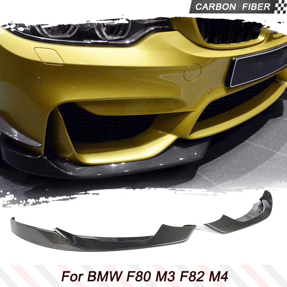 

Front Bumper Lip Spoiler Splitters for BMW F80 M3 F82 F83 M4 Sedan Coupe Convertible 2014 - 2018 Carbon Fiber Winglets