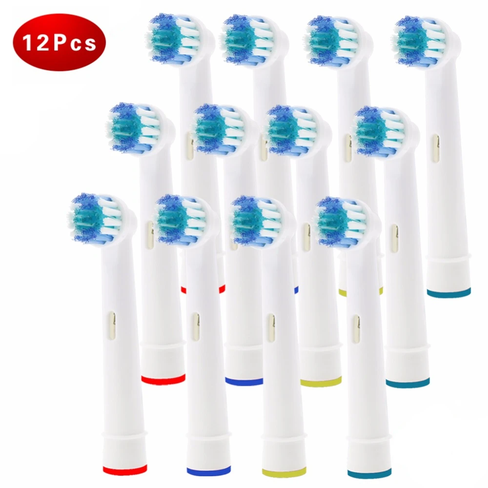 12PCS Cabeças de Escova Para Oral-B escova de Dentes Elétrica Fit Poder Antecedência/Pro Saúde/Triumph/3D Excel/Vitality Precision Clean