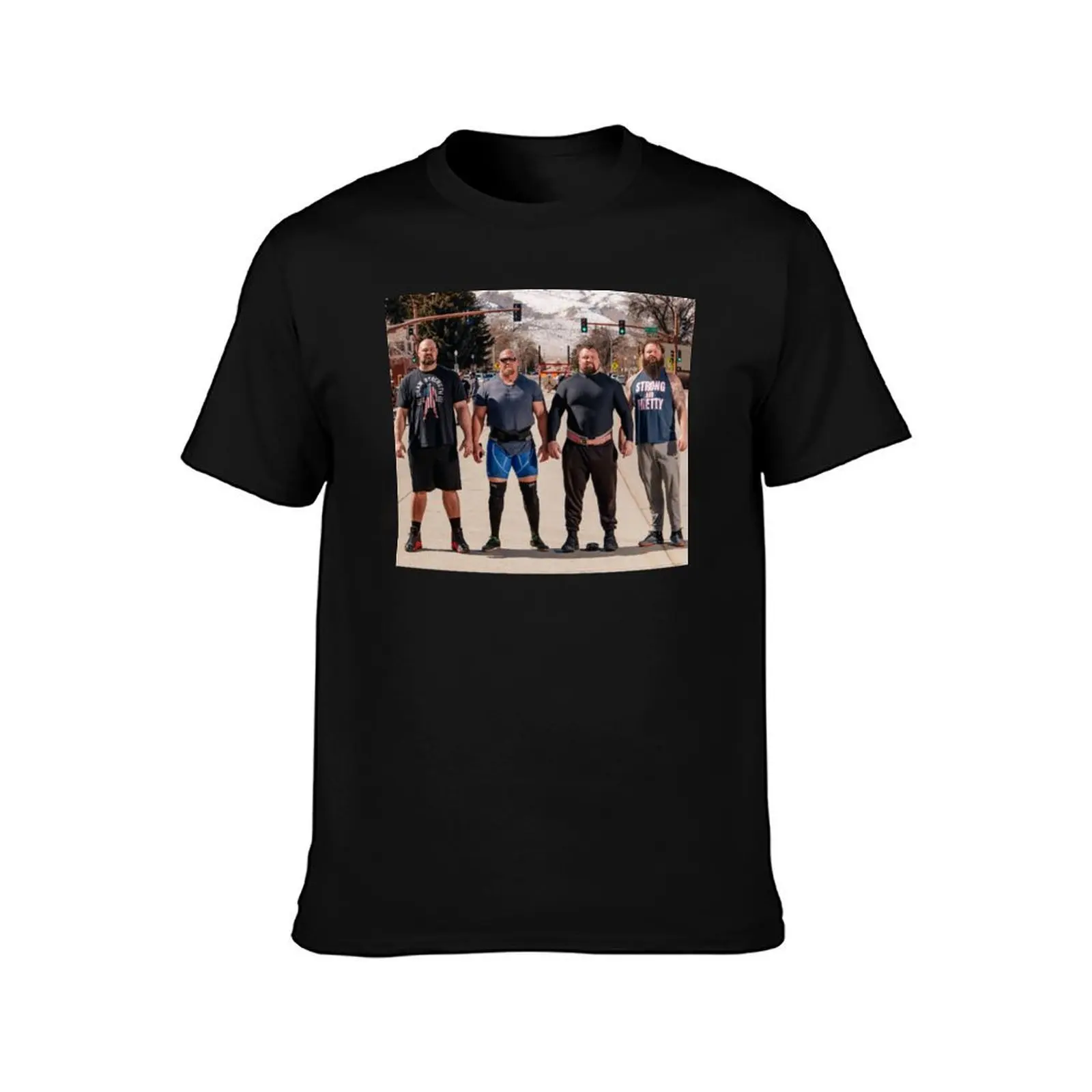 Strongest Men in History - Brian Shaw, Eddie Hall, Robert Oberst T-Shirt Moisture Wicking Quick Dry Tee T-Shirt