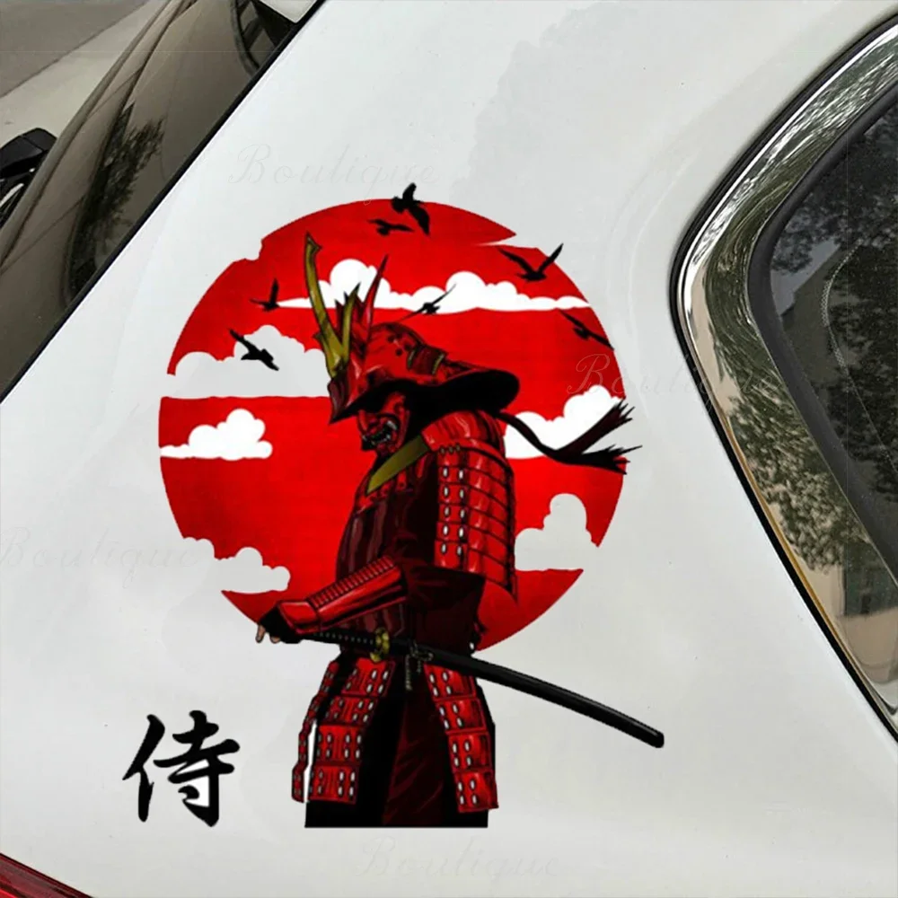 Car Stickers,samurai Japanese Culture Vinyl Personalized Decals Suitable for Car Rear Window Glass Body Decoration Decals,15cm