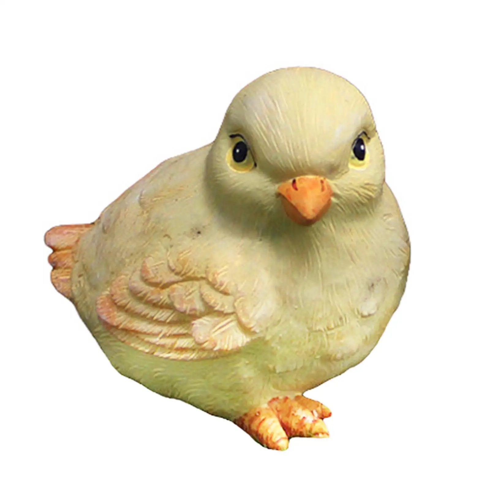 Adorable Resin Chick Statue Hand Painted Garden Ornaments for Outdoor Yard Art Decor Miniature Animal Figurines for Fairy Garden