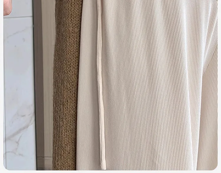 Umstandshose Frühling und Herbst Outdoor Wear Neue Sommer Petite Casual Kordelzug Gerade Hose mit weitem Bein Umstandsmode – Detail 15