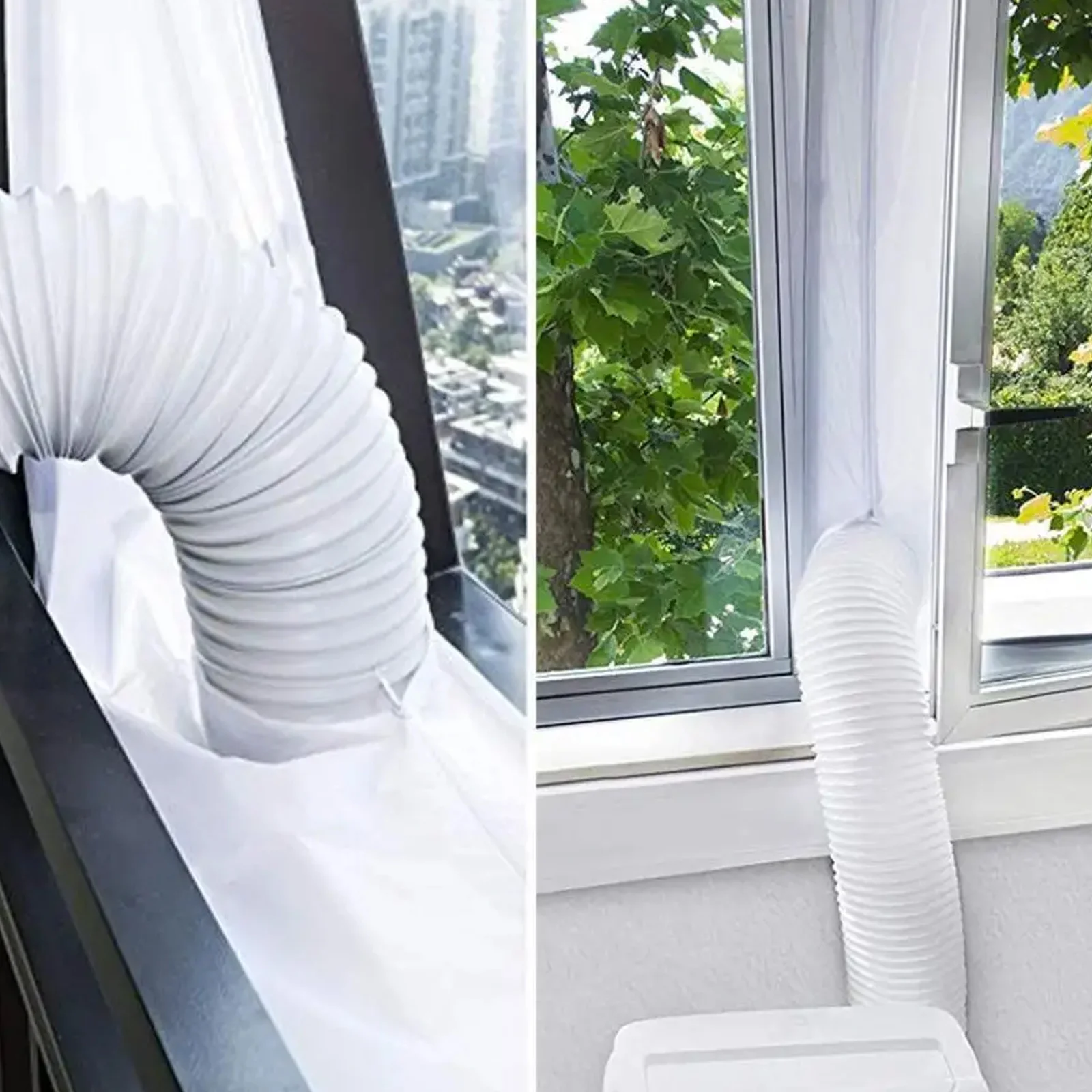 ผ้าซีลแอร์ ผ้าซีลหน้าต่างแบบอ็อกซ์ฟอร์ด อุปกรณ์เสริมแอร์เคลื่อนที่ ท่อระบายอากาศแบบมีซิป