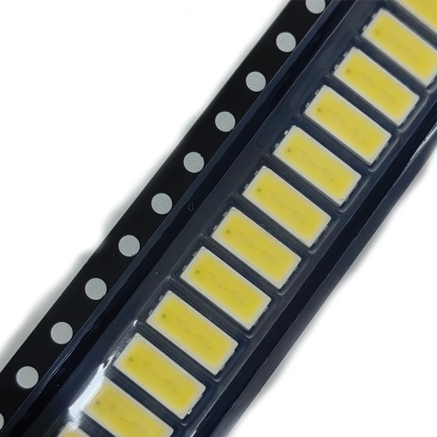 200/500PCS SMD LED 7030 6V  Cold White 1W 7.0*3.0mm For TV Backlight Strips