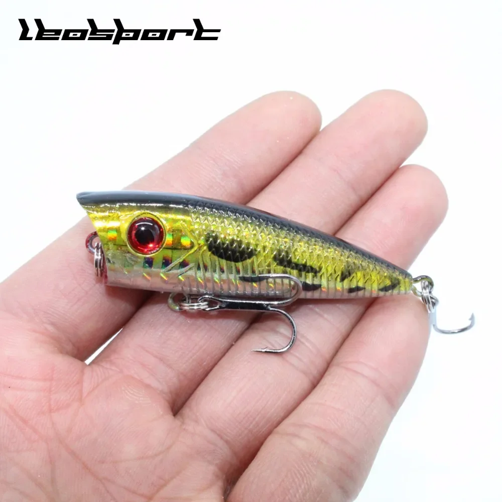 New Arrival 1pcs 7g 6.8cm Mini Popper Fishing Lures 3D Eyes Bait Crankbait Wobblers Tackle Isca Poper Japan artificial hard bait