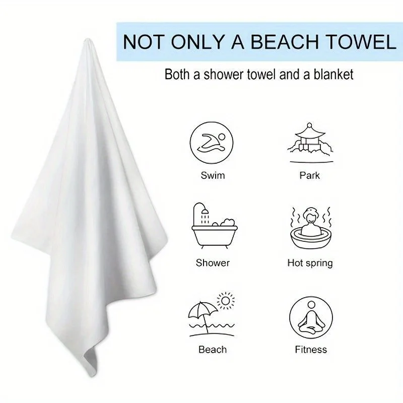 1pc Chibi Nekopara Cat Maid Girls Star Beach Towel Microfiber Quick Dry Bath Towel For Pool Beach Travel Otaku Fans Gift