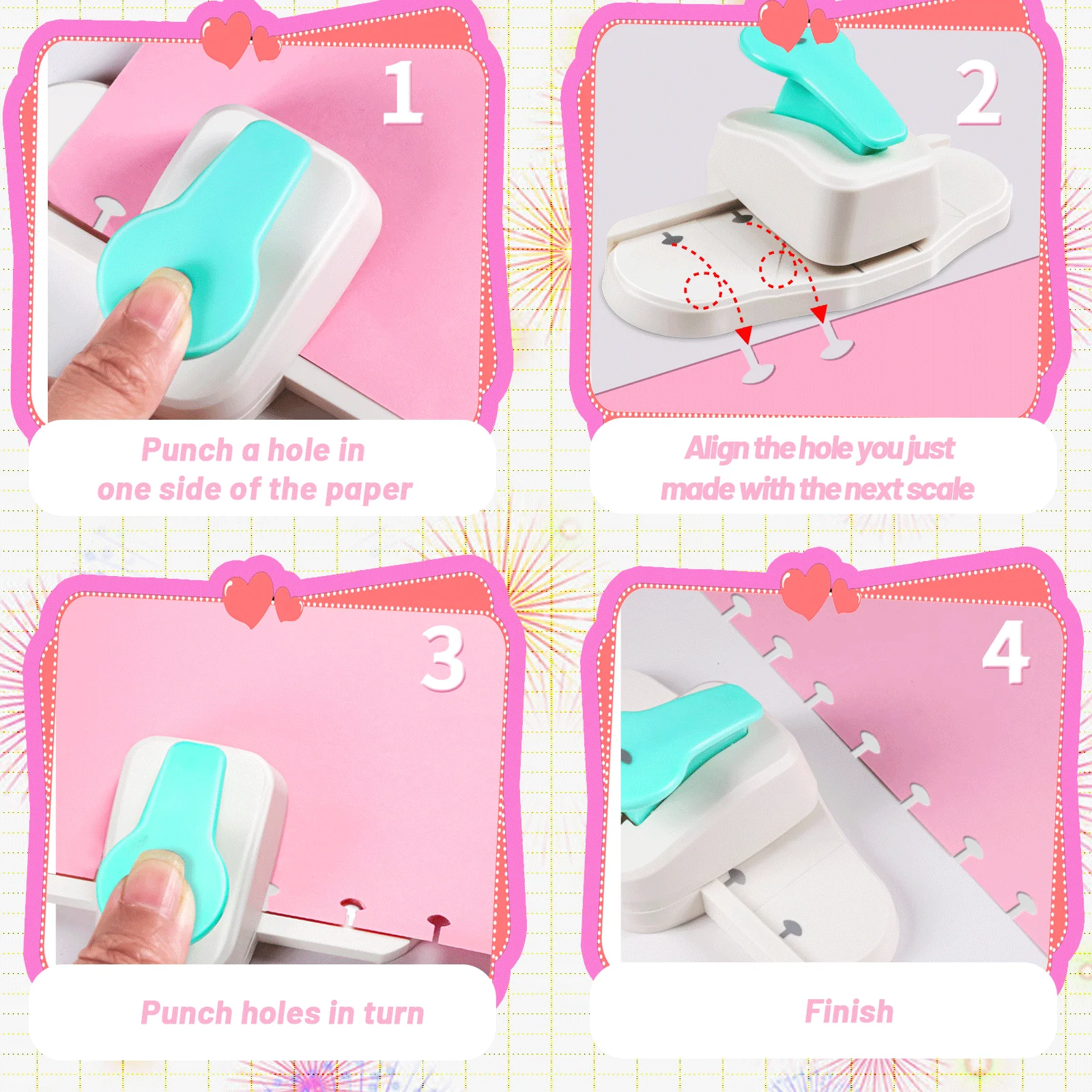 ルーズリーフバインダータブプランナーペーパーカッターマッシュルームホールパンチャー4mmフォルダーノートブックポータブルa3 a4 a7 DIYタブインデックスペーパー