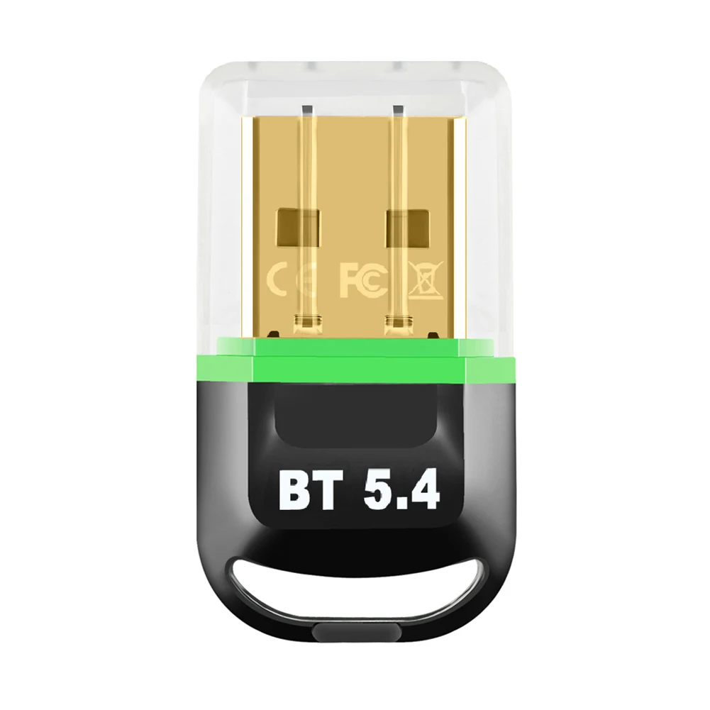 USB BT 5.4 دونغل محول BT 5.4 دونغل استقبال دعم Win11/10/8.1 BT دونغل للكمبيوتر المتكلم ماوس لاسلكي سماعة لوحة المفاتيح