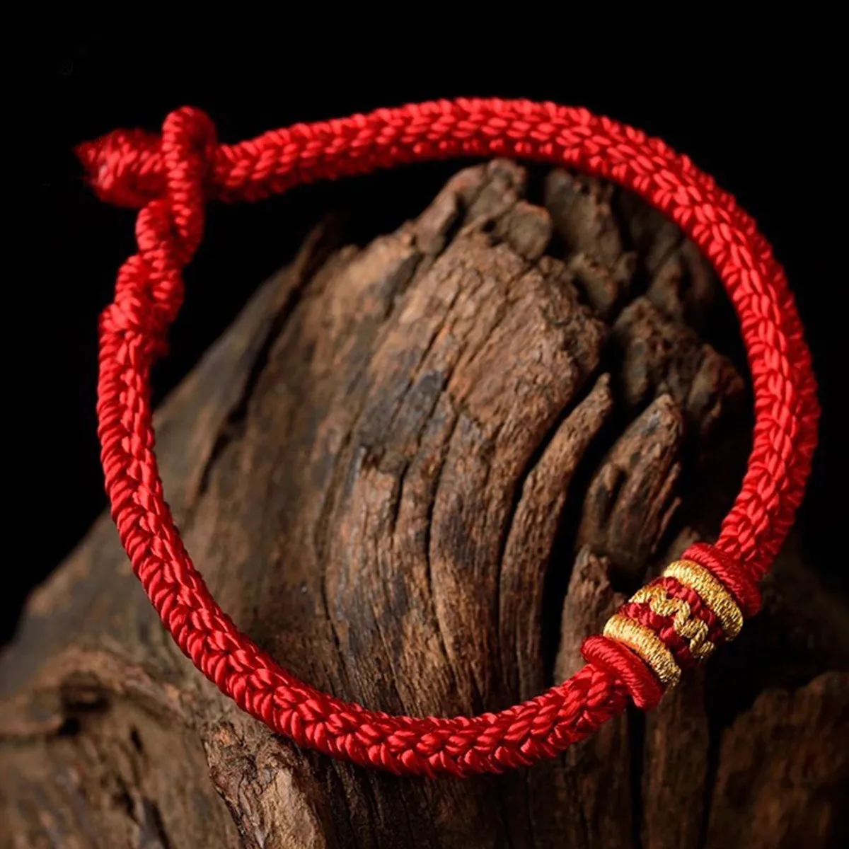 1Pcs Red Rope Anklet Bracelet Unisex Lucky Charm Knot Buckle Drives Out Negative Energy for Couples Valentines Gift Thread
