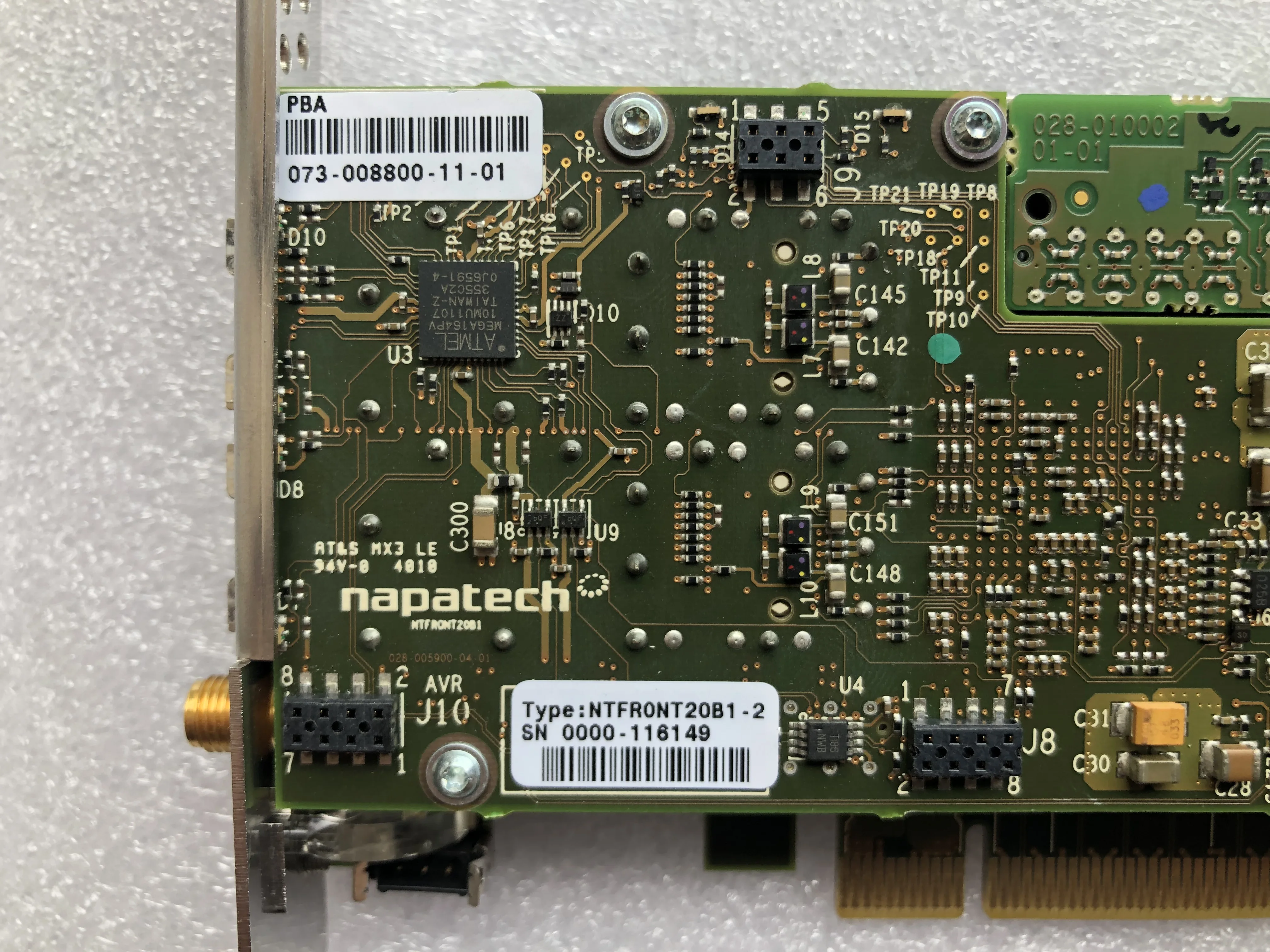 NAPATECH-tarjeta controladora de NTFRONT20B1-2, 073-008700, 10, 073-008800, 11