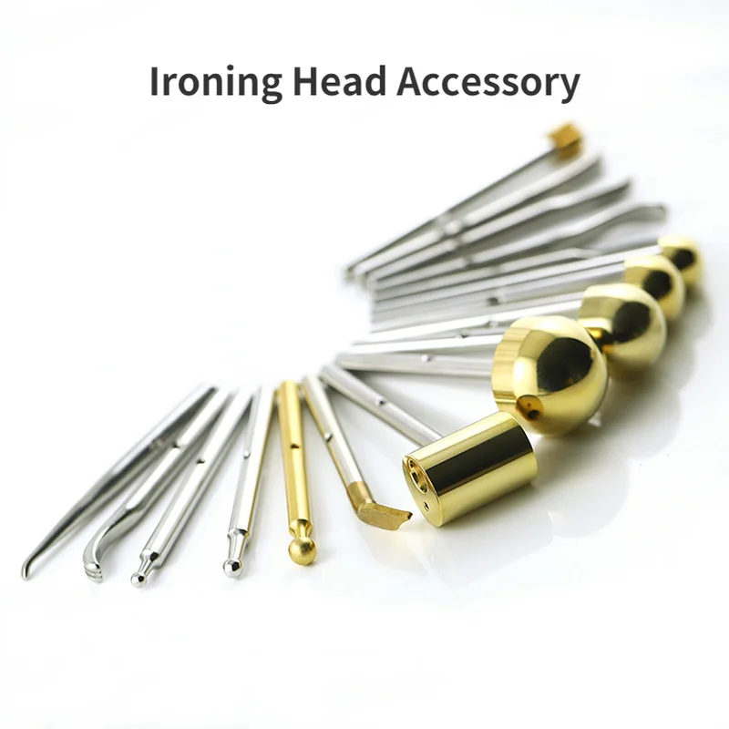 Fabric Flower Making Head Accessory DIY Flowers Brass Hemisphere Head Petal Head Vein Head Hot Electric Iron Leather Craft Tool