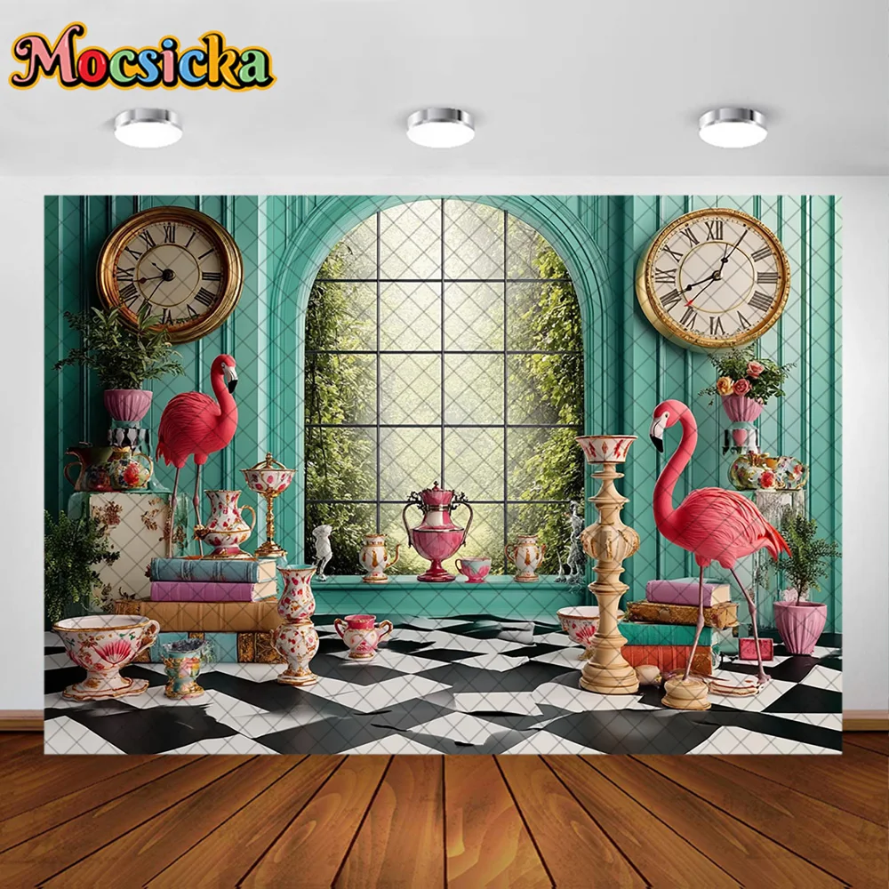 Mocsicka Photography Backdropfairy Tale World Alice Decoration Baby Shower Newbron 1st Birthday Party Background For Photographs