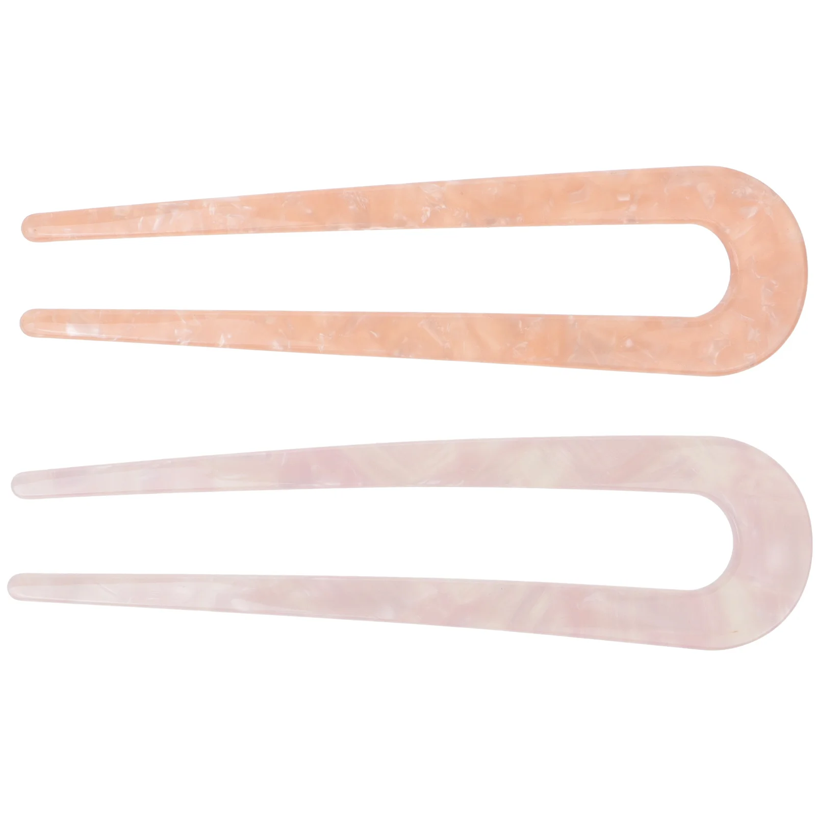 

2pcs U-Shaped Stick Premium Material For Wedding Party Daily Wear Pink Red Practical Hair Accessories Creative Hairstyle Tool