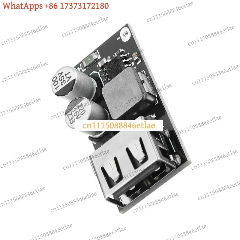 k03 10pcs DC-DC Step Down Module 6V-32V to 5V 12V USB Converter Fast Charge Power Board for Car Solar DIY