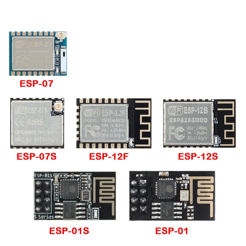 ESP8266 ESP-01 ESP-01S ESP-07 ESP-07S ESP-12 ESP-12E ESP-12F ESP-32 serial WIFI wireless module wireless transceiver 2.4G