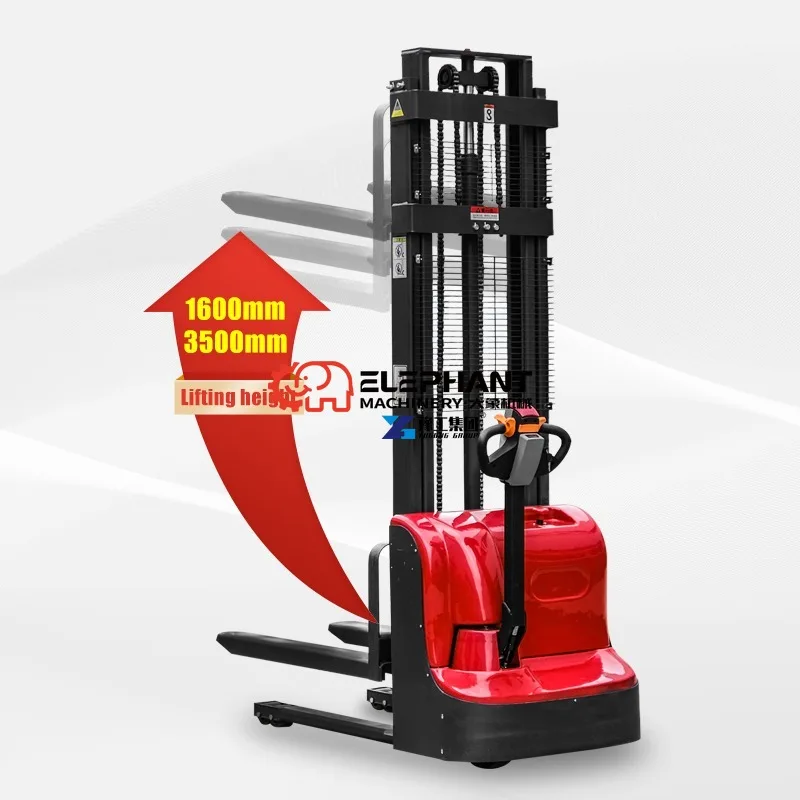 High Quality Electric Stacker Forklift, Multi-function Hydraulic Pallet Lift Truck Low Maintenance Warehouse Handling Machine