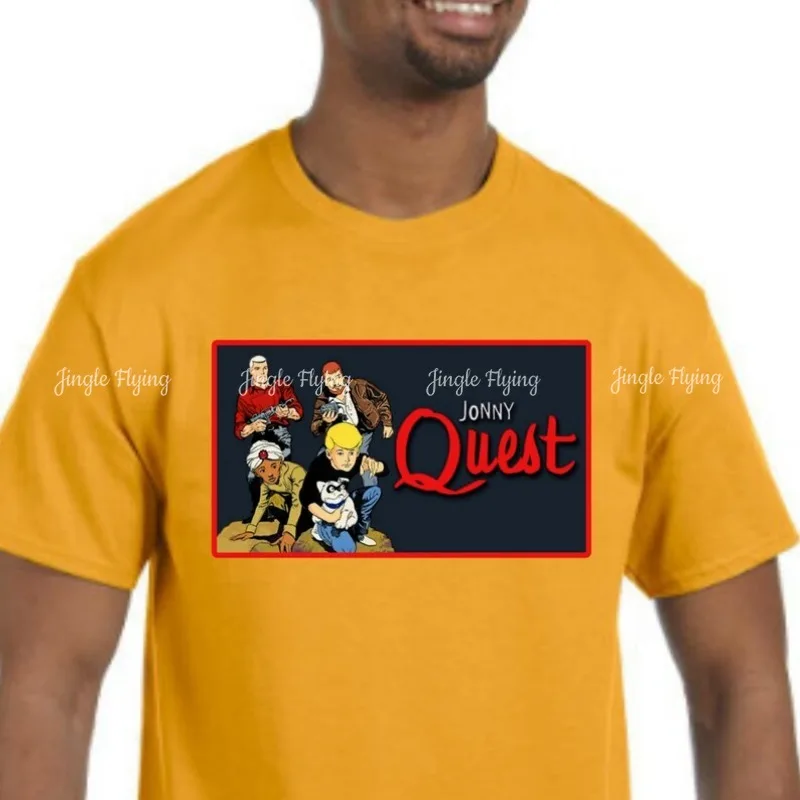 Jonny Quest Novo Escolha sua cor Tamanho 80's 70's Cartoon Johnny Camiseta personalizada