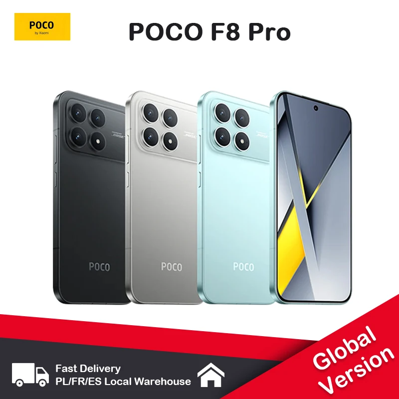 POCO F8 Pro Smartphone Tri fotocamera da 256/512 GB 50 MP con schermo AMOLED OIS da 6,59 pollici 120 Hz Snapdragon 8 Elite 100 W Carica