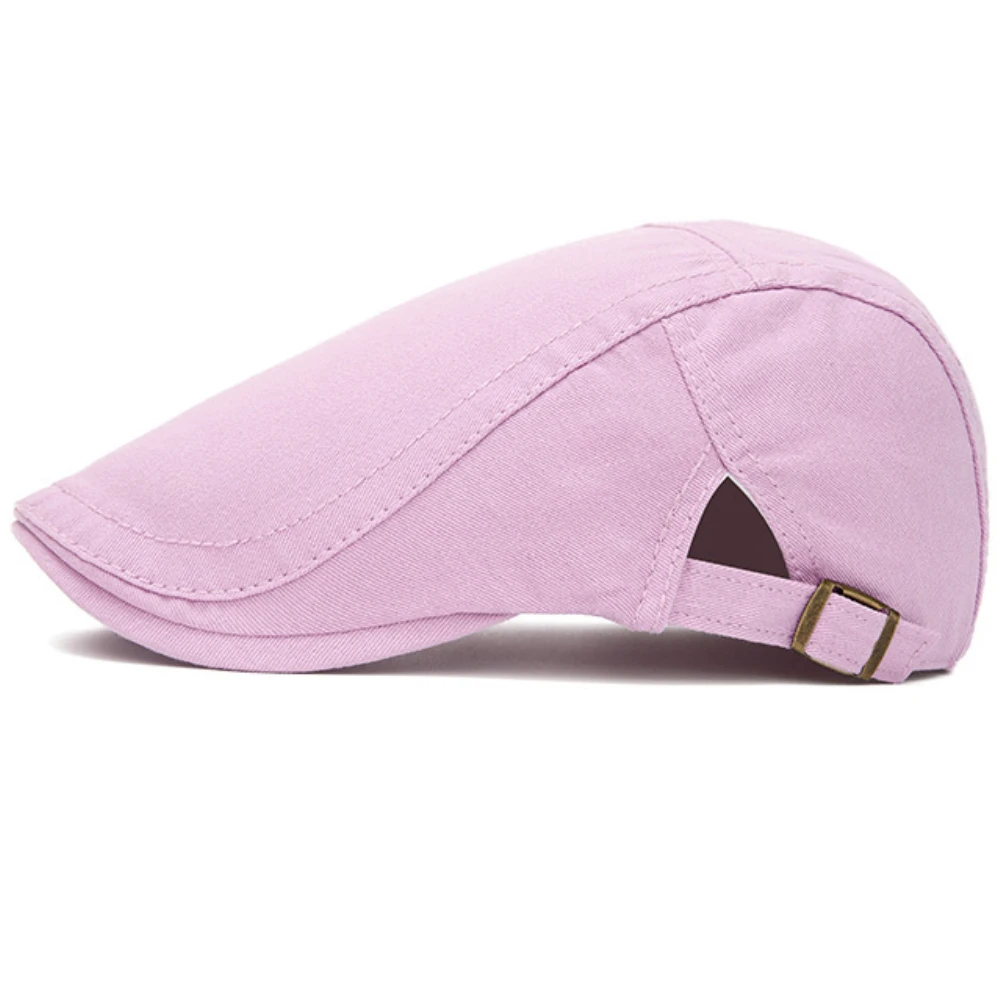 HT5145 Baskenmützen für Männer und Frauen, Retro-Künstler-Malermütze, Neue Einfarbige Unisex Ivy Flachmütze, Verstellbare Baskenmütze für Damen und Herren – Detail 7