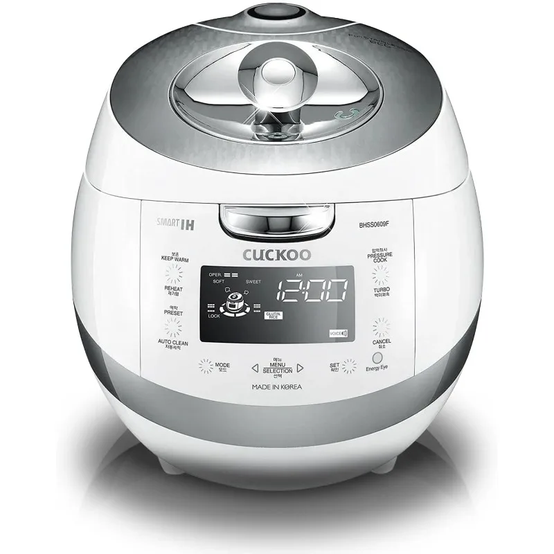 CUCKOO CRP-BHSS0609F 6-Cup (Uncooked) / 12-Cup (Cooked) Induction Heating Pressure Rice Cooker with Nonstick Inner Pot