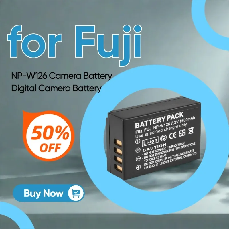 

7.2V 1600mAh Suitable for Fuji NP-W126 Camera Battery Digital Camera Battery