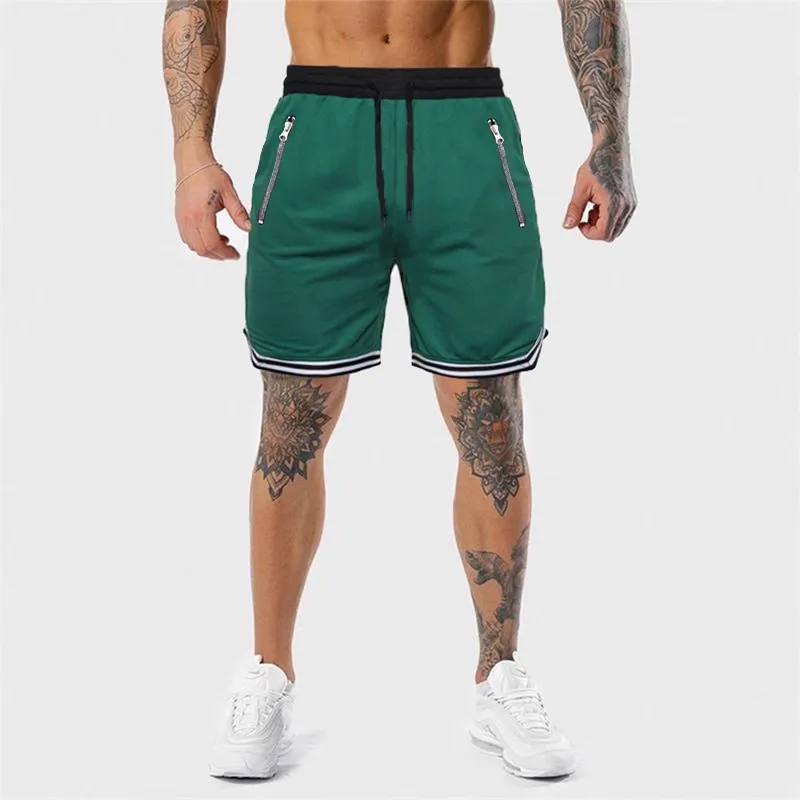 Men Shorts Breathable Mesh Knee Length Jogger Basketball Casual Workout Shorts for Men Short Pants