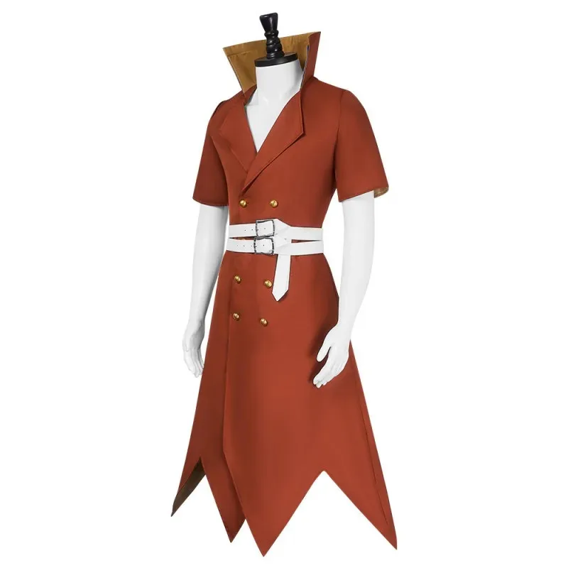 

aa69Dr.Stone Костюм Нанами Рюсуи Косплей Парики и куртка Шляпа Comic Con Косплейер Сценические костюмы Хэллоуин Вечеринка Капитанское пальто