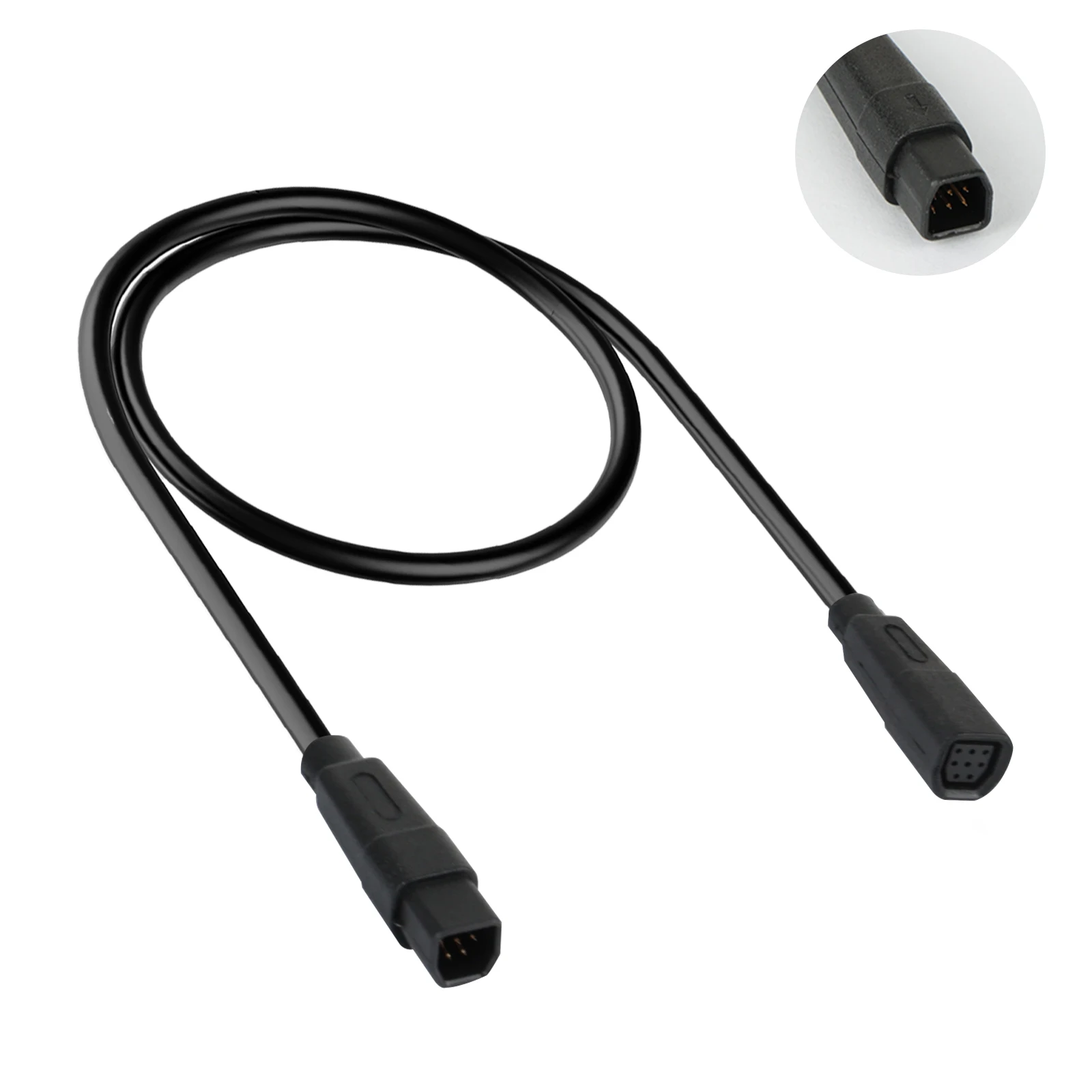 Bafang CAN Protocol 1T4 Extension Cable 60cm/23.62", 8PIN Waterproof Wire Harness for BBS M215 M315 BBS-HD M615 Mid Motor, Ebike Cable Extension for Tricycle Cruiser Bike Recumbent Electric Bicycle Conversion