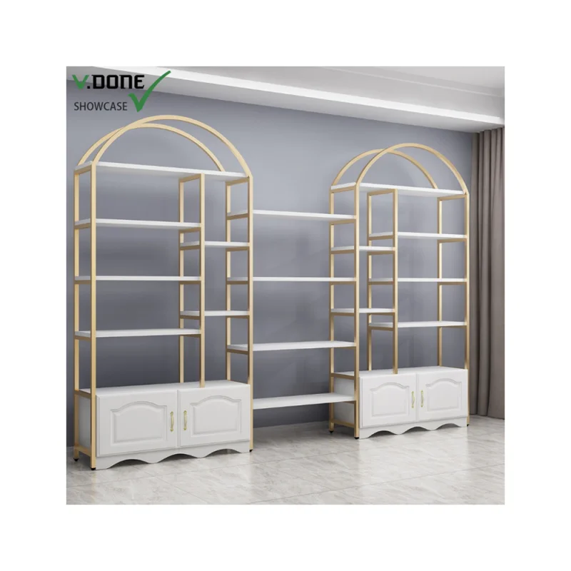 Custom. high quality supermarket display rack stainless steel for clothing store clothes display rack handbag shoe display racks