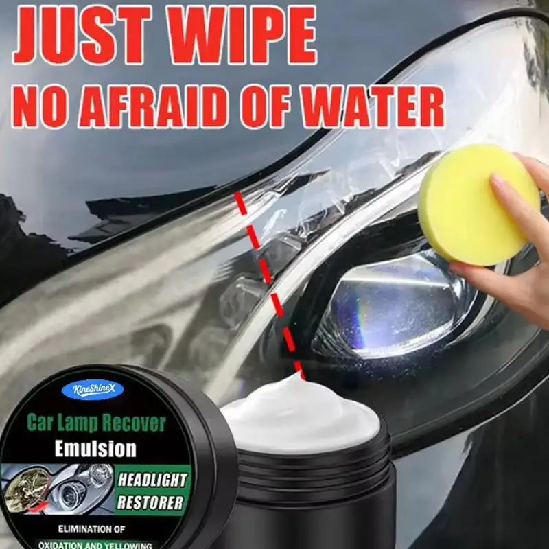 Car Headlight Restoration Polishing Kit Scratch Remover Oxidation Repair Paste For Headlight Assembly Vehicle Maintenance