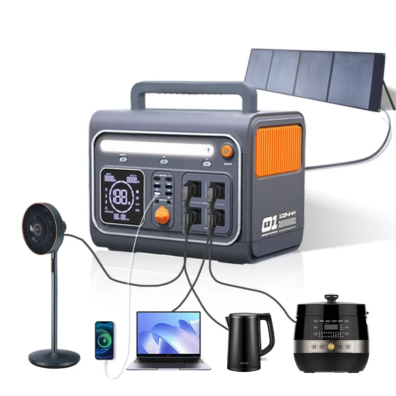 

EVE 1200w 1024Wh Lifepo4 Emergency Solar Generator generating power solar 2000w solar generator 1200w Portable Power Station