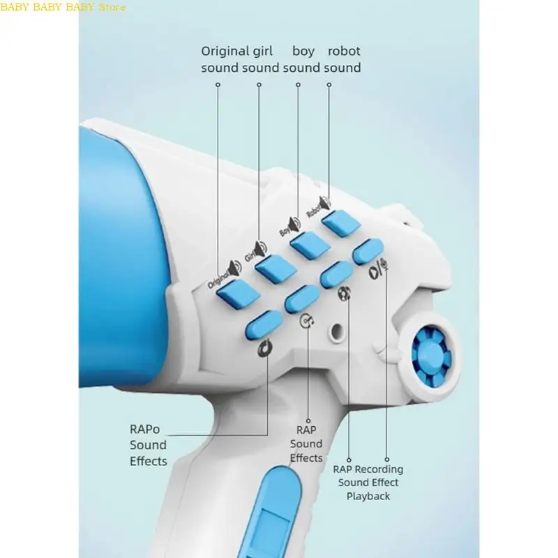 Mini Voice Modulation Device with Built in Recording Function Compact Design for Kids Adults Indoor Outdoor Use