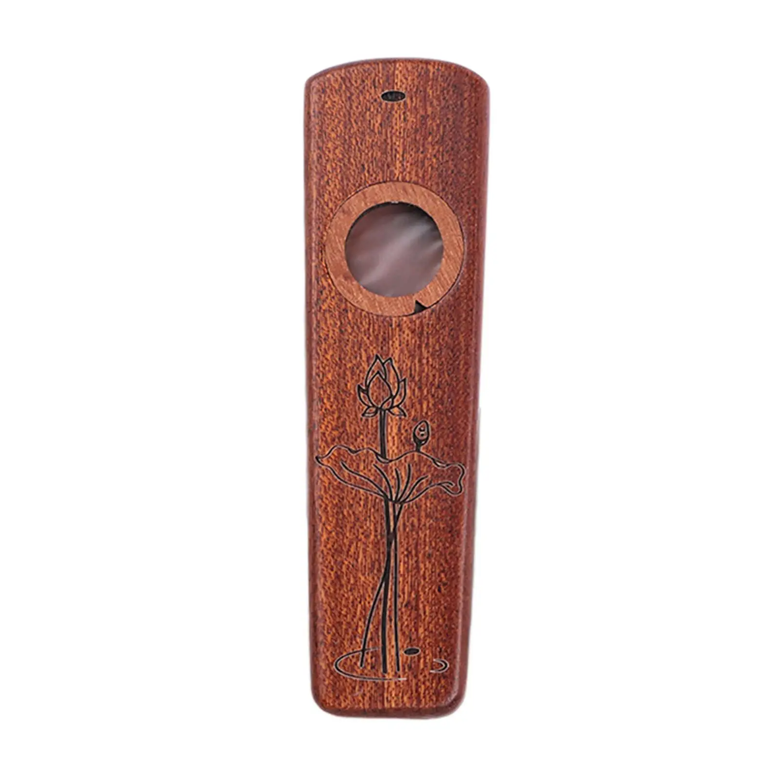 Compact Wooden Kazoo Musical Instrument Hoarse Sound Maker for Ukulele Guitar Partner Kids Gift
