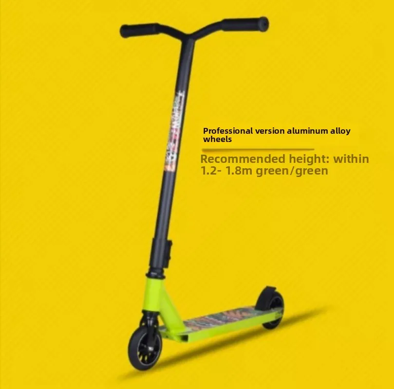 

Adult Two-Wheel Sports Stunt Scooter Cool Extreme Foot Scooter High Strength Frame Smooth Riding Outdoor Sport Popular Style