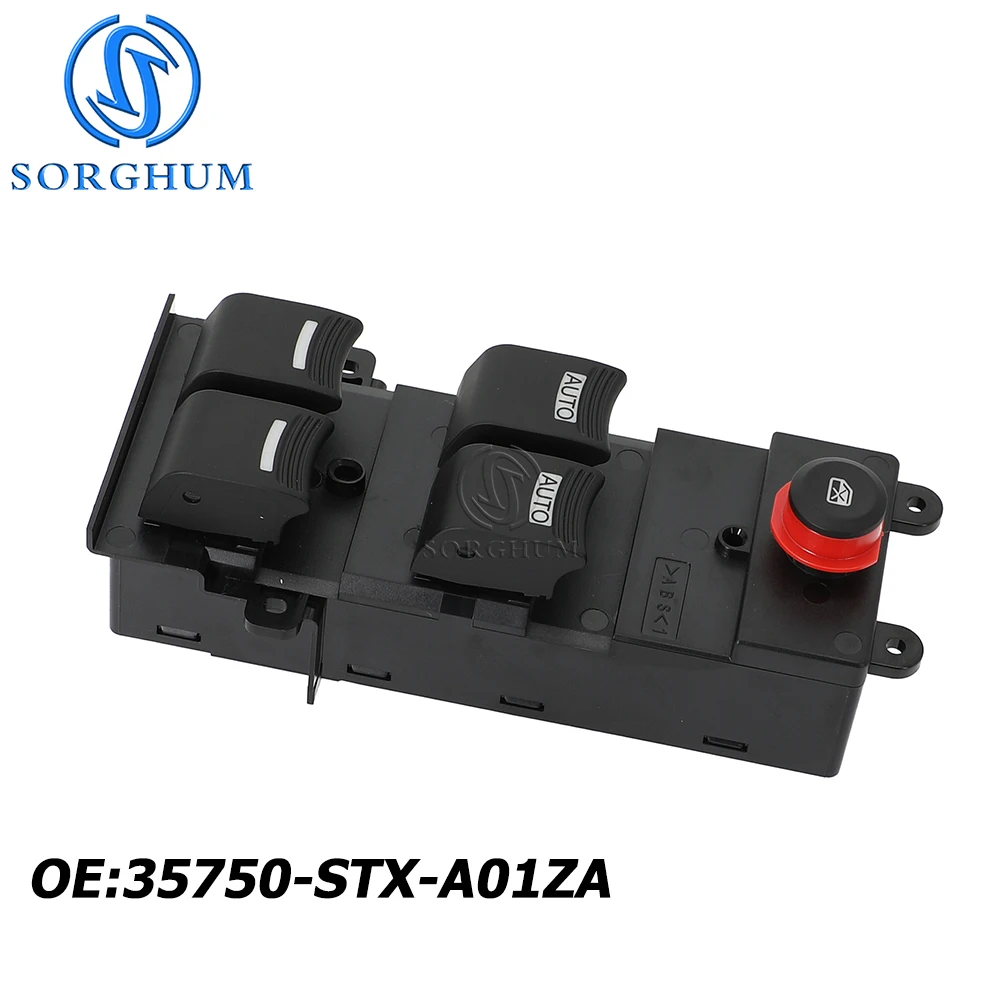 SORGHUM Car Auto Accessorie Electric Master Power Window Switch Button 35750-STX-A01ZA Fits For Acura MDX 2007 2008 2009 -2013