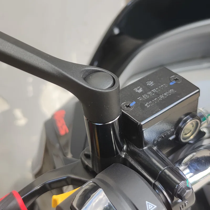 Chekis Is Suitable for Haojue Uhr125 Uhr150 Alien Ufr125 Ufr150 Modified Rearview Mirror Heightener, Inverted Mirror Heightening Base, Reflector Heightening Modification Accessories